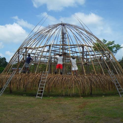 Construction du Tukusipan de Taluen, Maripa-Soula