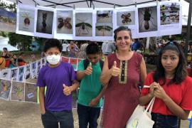 La classe ULIS de Mme Tartare, gagnante du Concours de Land'Art.
