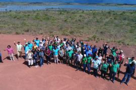 Group photo near Nappi Village Dam © Protected Areas Commission